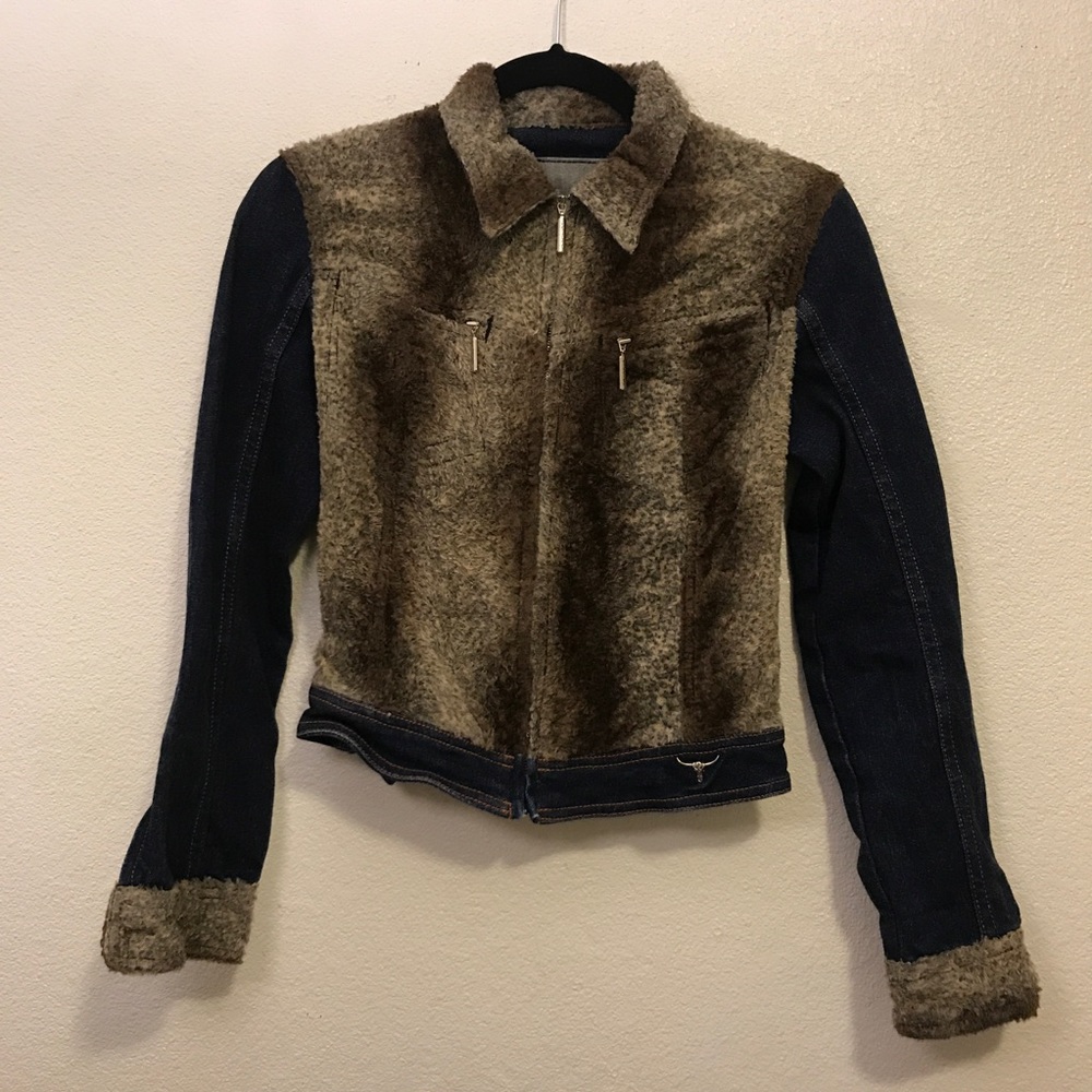 Sergio Valente Women's Fleece Jean Full Zip Small